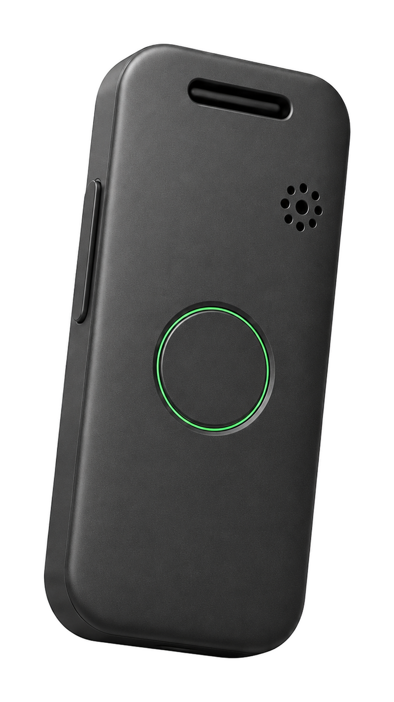 The Yado device — a small, screenless safety device a child carries